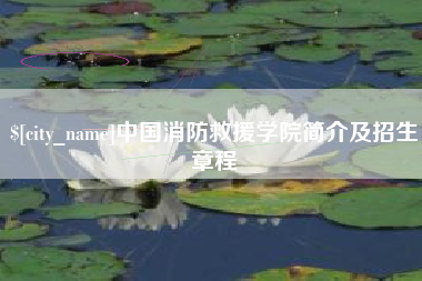 漳浦中国消防救援学院简介及招生章程
