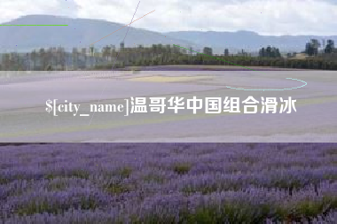 漳浦温哥华中国组合滑冰