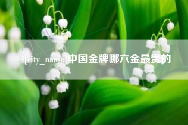 漳浦中国金牌哪六金最贵的