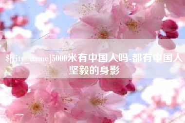 漳浦5000米有中国人吗-都有中国人坚毅的身影