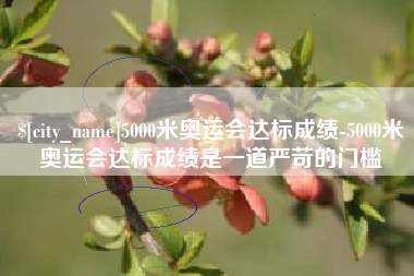 漳浦5000米奥运会达标成绩-5000米奥运会达标成绩是一道严苛的门槛