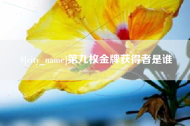 漳浦第九枚金牌获得者是谁