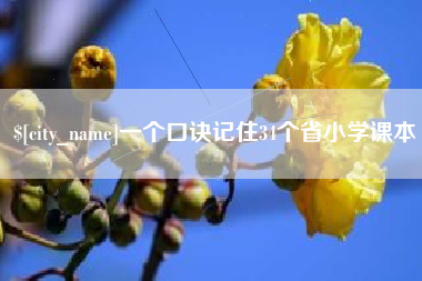漳浦一个口诀记住34个省小学课本