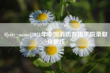 漳浦2021年中国消防救援学院录取分数线