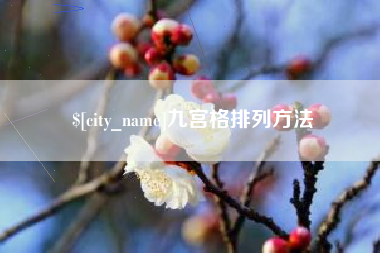 漳浦九宫格排列方法