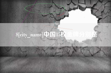 漳浦中国15枚金牌分别是
