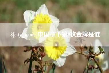 漳浦中国拿下第9枚金牌是谁