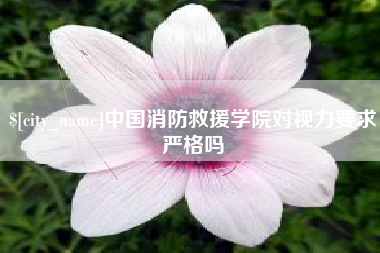 漳浦中国消防救援学院对视力要求严格吗