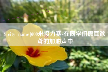 漳浦600米接力赛-在同学们震耳欲聋的加油声中