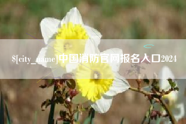 漳浦中国消防官网报名入口2024