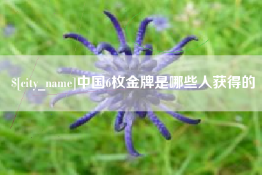 漳浦中国6枚金牌是哪些人获得的