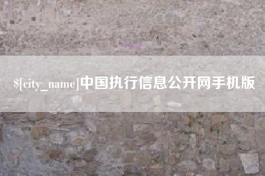 漳浦中国执行信息公开网手机版