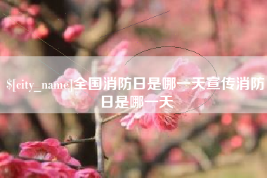 漳浦全国消防日是哪一天宣传消防日是哪一天