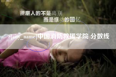 漳浦中国消防救援学院 分数线