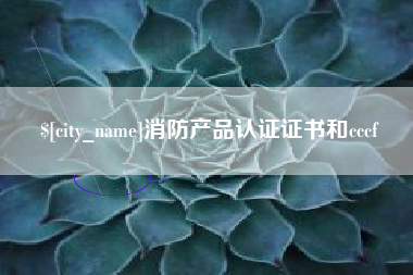 漳浦消防产品认证证书和cccf