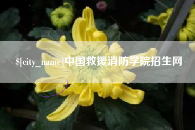 漳浦中国救援消防学院招生网