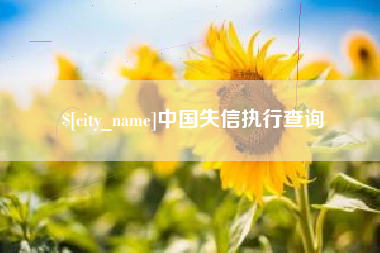 漳浦中国失信执行查询