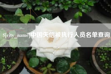 漳浦中国失信被执行人员名单查询
