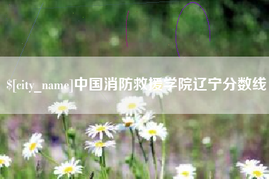 漳浦中国消防救援学院辽宁分数线