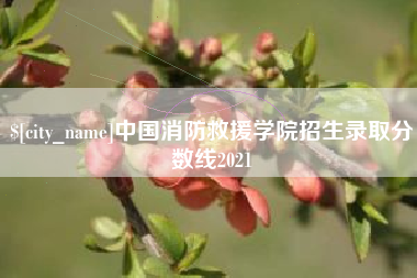 漳浦中国消防救援学院招生录取分数线2021
