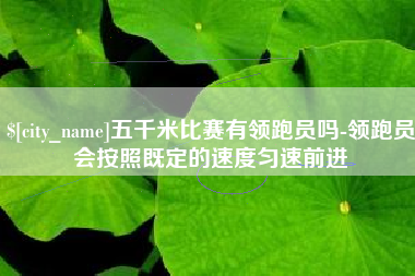 漳浦五千米比赛有领跑员吗-领跑员会按照既定的速度匀速前进