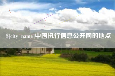 漳浦中国执行信息公开网的地点