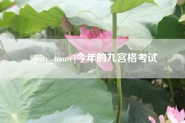 漳浦今年的九宫格考试