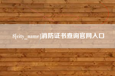 漳浦消防证书查询官网入口