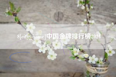 漳浦中国金牌排行榜2024