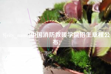 漳浦中国消防救援学院招生章程公布!